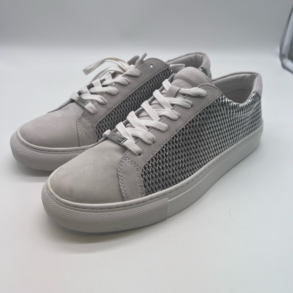 J/SLIDES Gray and Black Athletic Shoes
